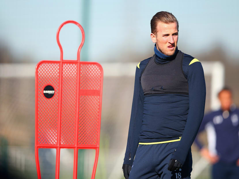Harry Kane of Spurs looks on during a training session ahead of the UEFA Europa League round of 32 first leg match against Fiorentina at Enfield Training Centre. Photo: Getty Images