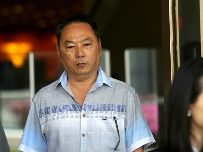 While suffering from acute psychosis in December 2016, Lim Chai Heng (pictured) embarked on a wild driving spree with his son from their Hougang home to Tuas Checkpoint.