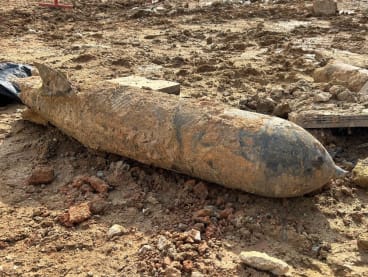 The World War II bomb that will be disposed of on Sept 26, 2023.