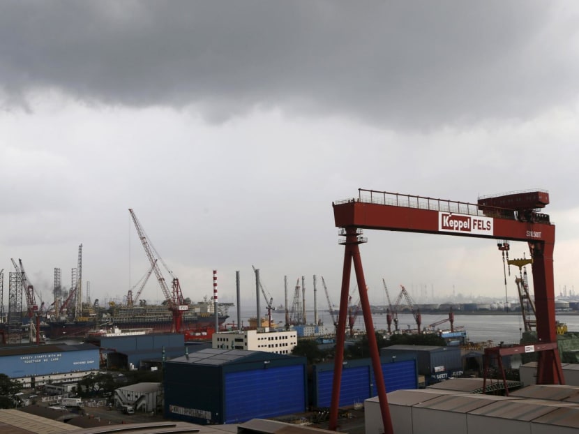 A view of a Keppel Corporation shipyard in Singapore in 2016.