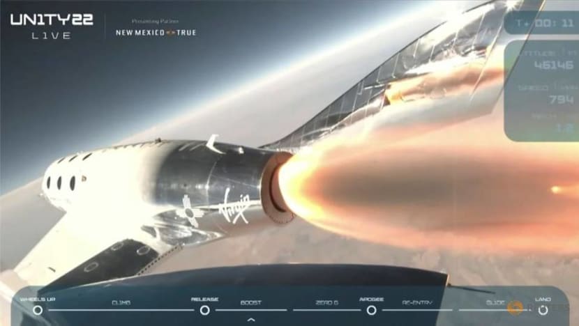 Virgin Galactic's Branson soars to space aboard rocket plane Virgin Galactic's Branson soars to space aboard rocket plane