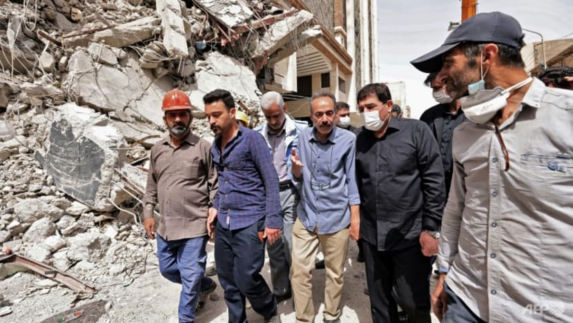 Iran police tear-gas protesters after building collapse: Reports
