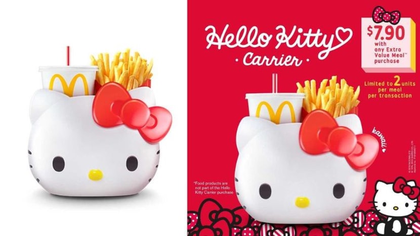 McDonald's lancar 'bucket' Hello Kitty