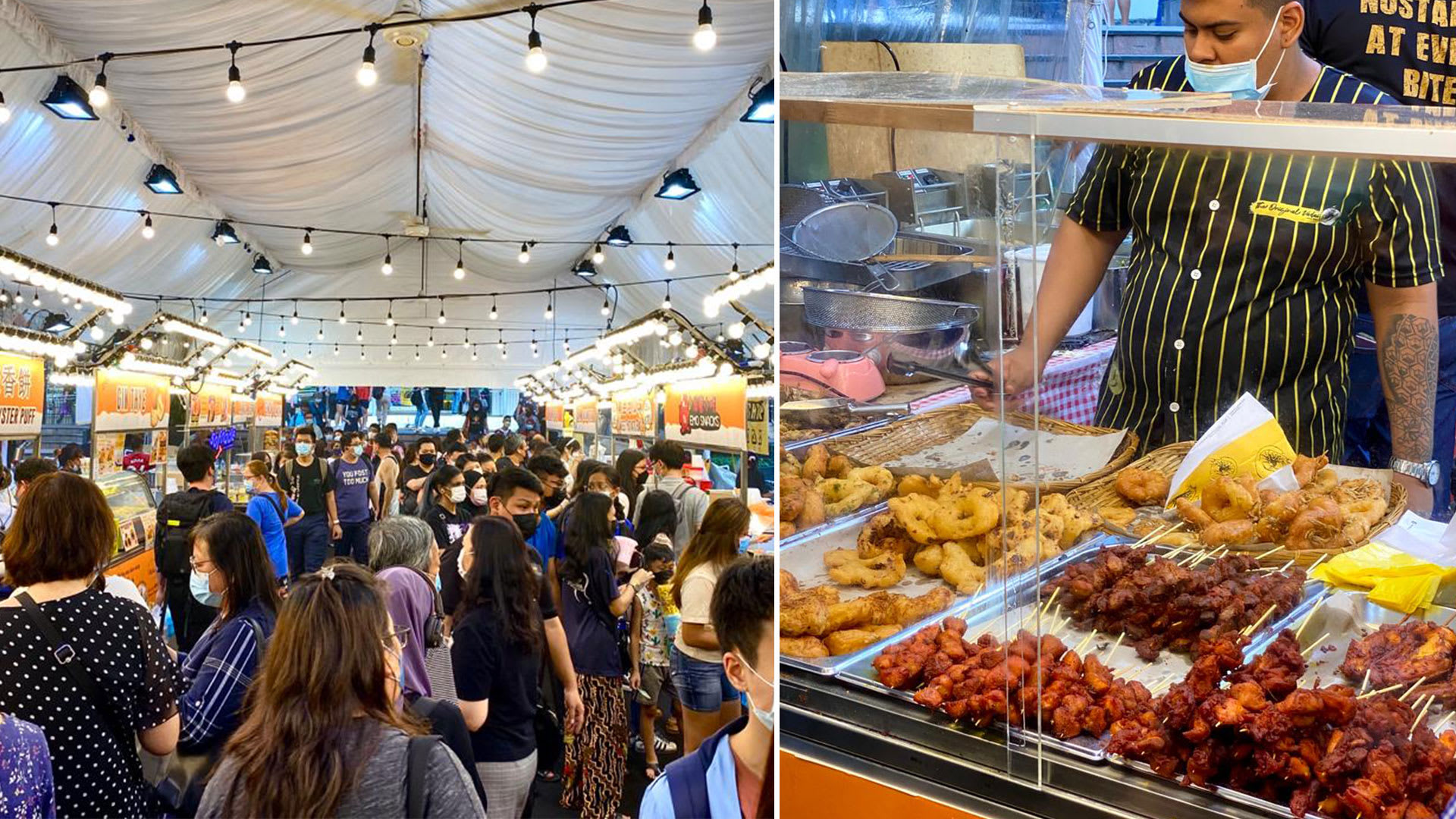 Pasar Malam Food Stalls Return To Crowds, Long Queues Pasar Malam Food Stalls Return To Crowds, Long Queues