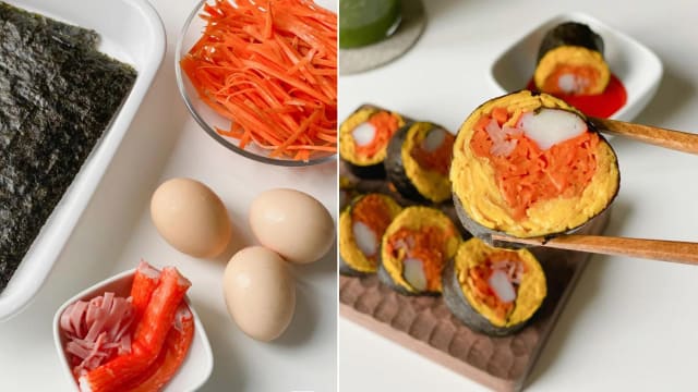 食谱：蟹柳寿司卷