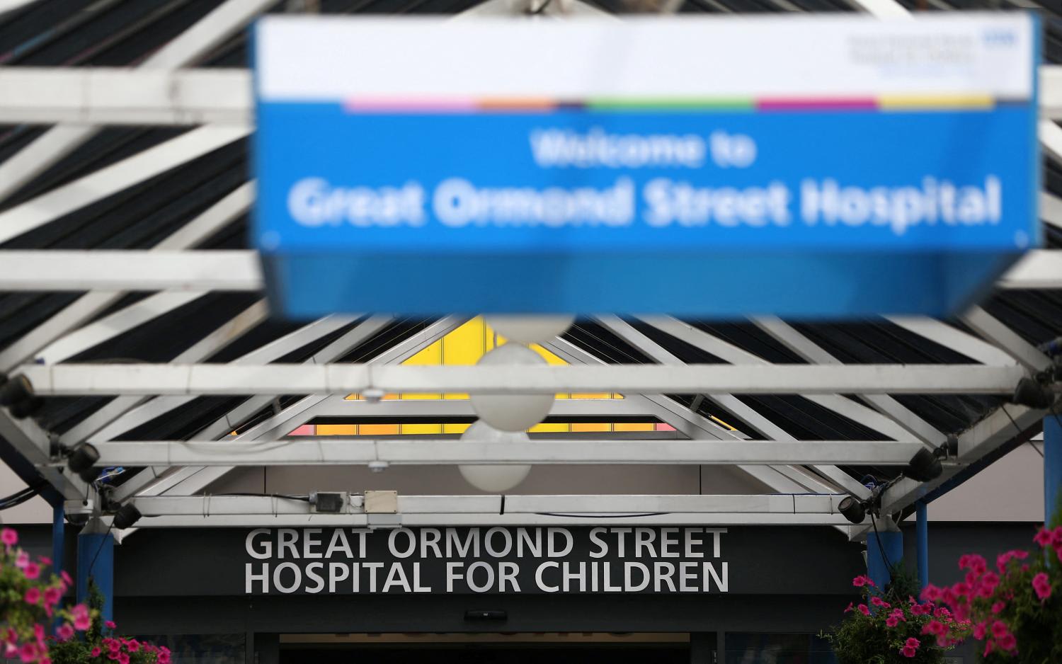 File photo of Great Ormond Street Hospital seen in London on July 18, 2017.&nbsp;