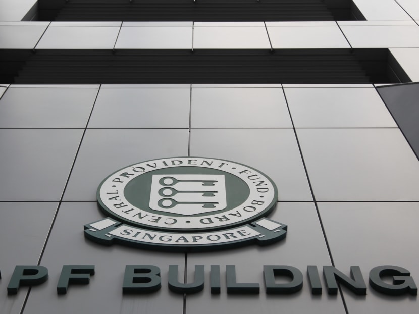 The facade of the CPF building. TODAY file photo