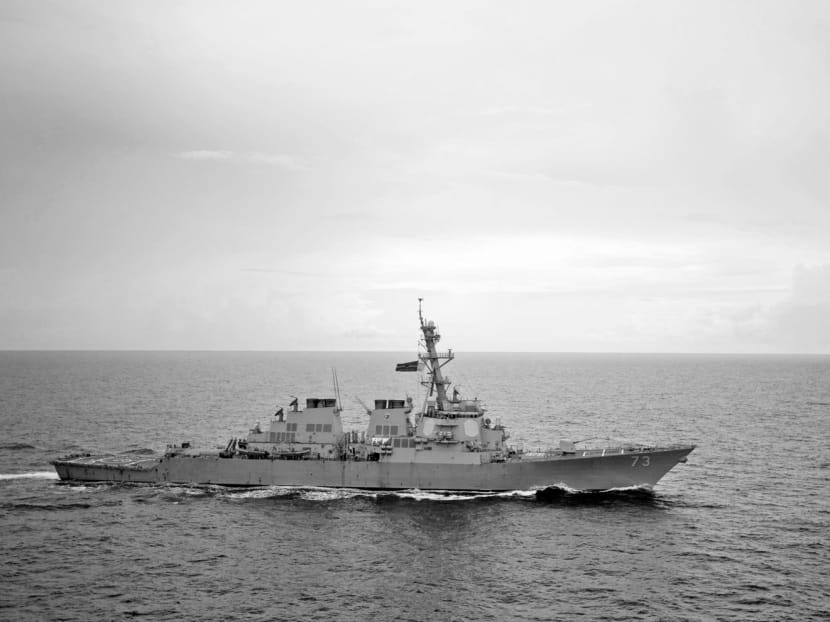 US guided-missile destroyer USS Decatur operating in the South China Sea. Washington will need to provide steady leadership over the collective effort to police Asian waters. PHOTO: REUTERS