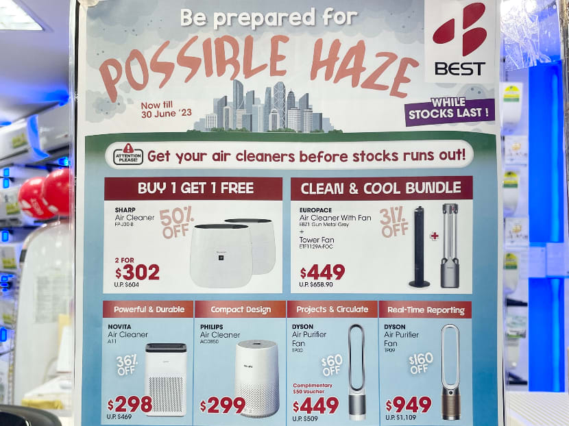 Air purifier store for haze