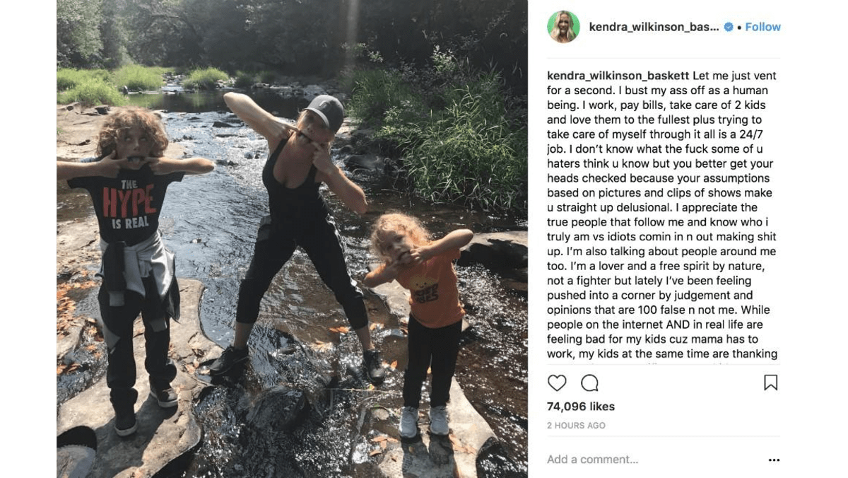 Kendra Wilkinson slams critics 8days