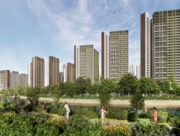 Bounded by Woodlands Road and Sungei Pang Sua (Pang Sua Canal), Rail Green I and II @ CCK comprise 12 residential blocks ranging from 13 to 31 storeys.