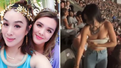 Daughter Of Christy Chung Takes Off Bra, Changes Clothes In Front Of Everyone At Beyoncé's Concert 'Cos She "Had A Really Busy Day"