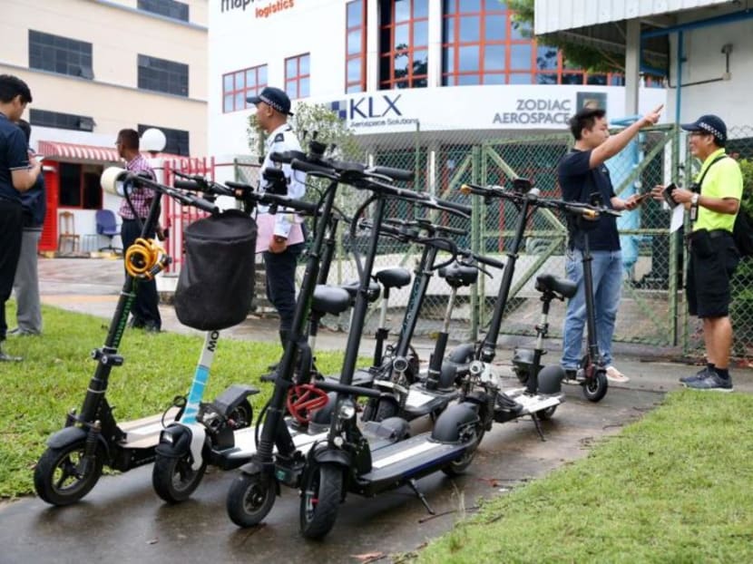 Land Transport Authority officers impounded 222 personal mobility devices in July.