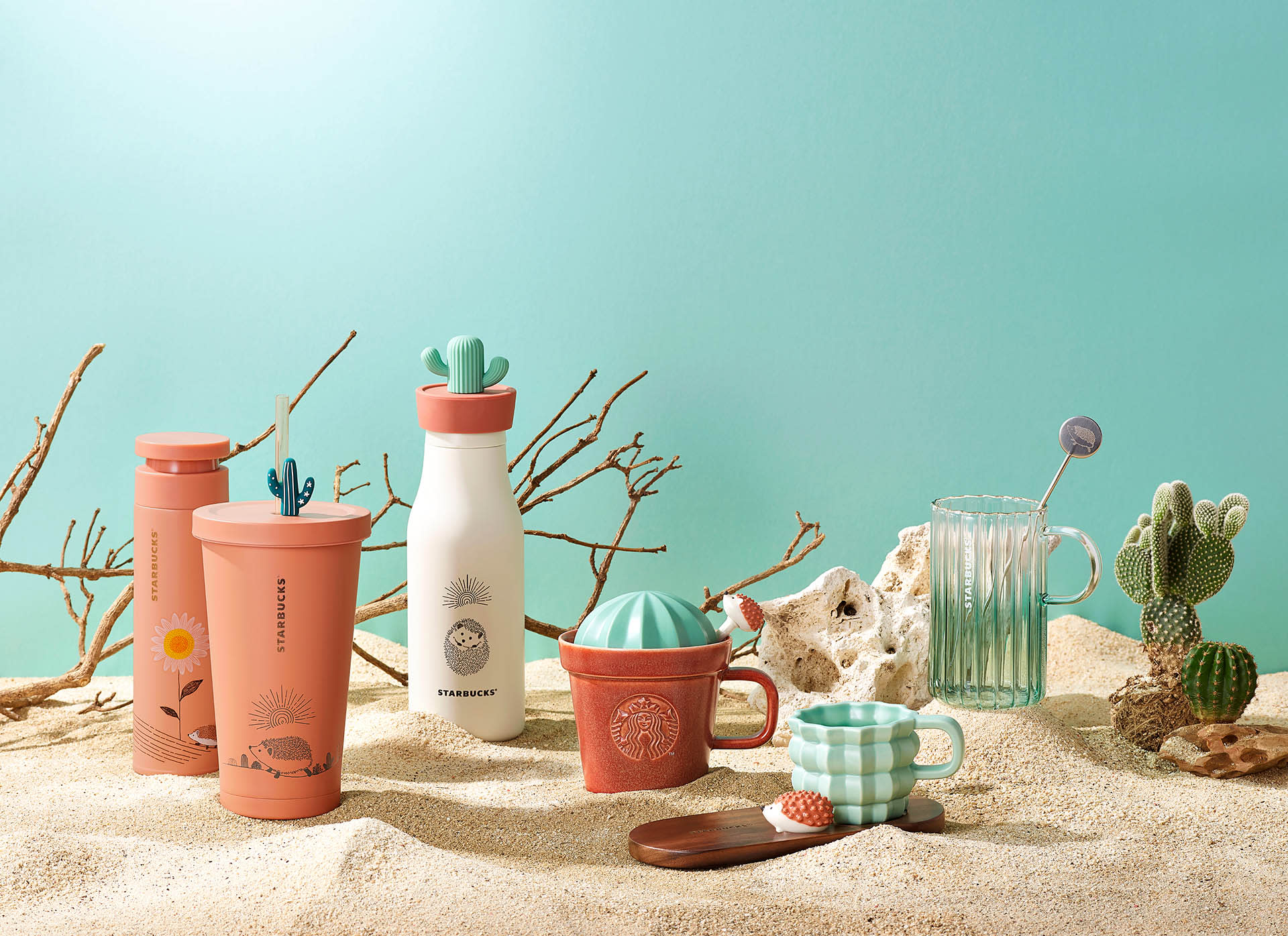 Starbucks’ New Desert-Themed Collection Features Cute Cactus Pots & Hedgehog Cups That’ll Keep You Reaching For That Beverage All Day  