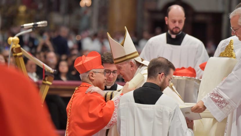 Singapore's William Goh among 20 new cardinals inducted by the Pope in Rome