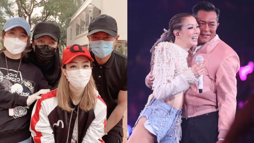 Sammi Cheng And Louis Koo Distribute Medical Supplies & Food To The Needy