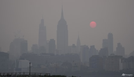 From NYC's skyline to Washington DC's monuments, wildfire haze envelopes familiar sites