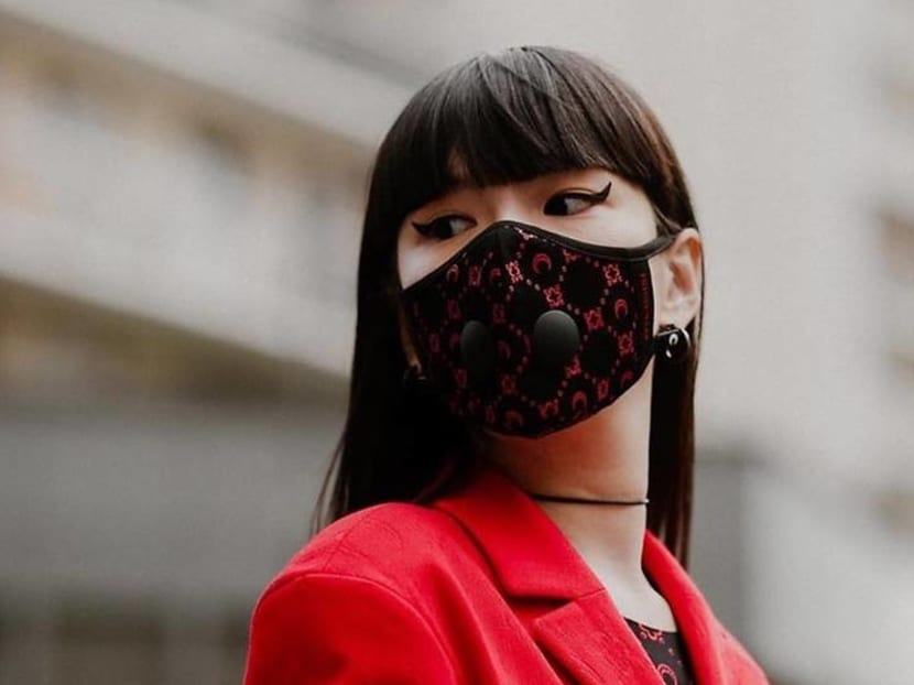Face masks become latest trending accessory at Paris Fashion Week show