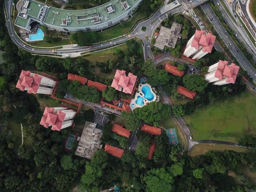 An aerial photo of Normanton Park, which was sold in an en bloc sale for S$830.1 million in Oct 2017. TODAY file photo