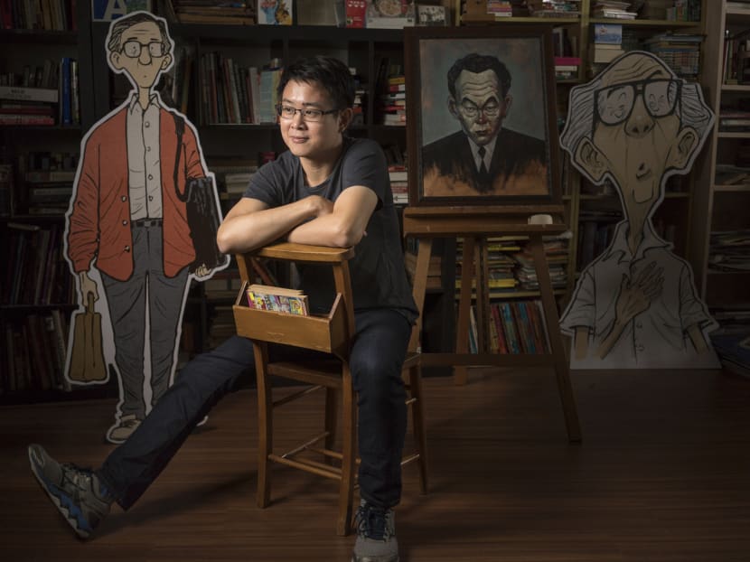 Graphic novelist Sonny Liew in his studio in Singapore last October. Mr Liew’s award-winning The Art of Charlie Chan Hock Chye had its NAC grant withdrawn over concerns it could undermine the authority or legitimacy of the Government. Photo: The New York Times