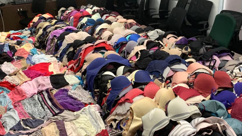 Man arrested after lingerie goes missing from Tampines home, thousands of undergarments seized Man arrested after lingerie goes missing from Tampines home, thousands of undergarments seized