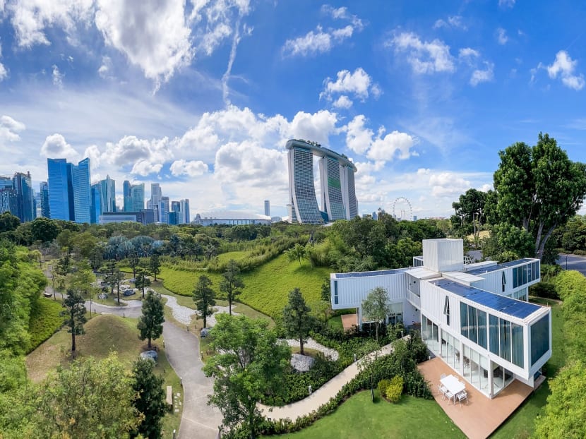 How would you like to spend the night at Gardens by the Bay – in a shipping container hotel?