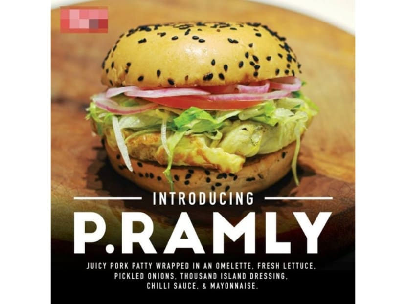The 'P Ramly' pork burger. Photo: The Malay Mail Online