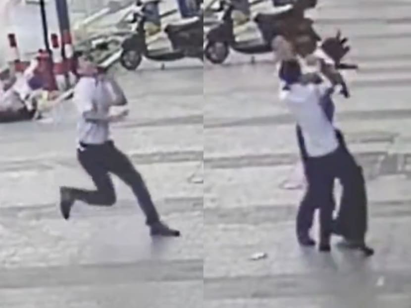 Man lauded as hero for saving toddler who fell from 6th storey of a building in China Man lauded as hero for saving toddler who fell from 6th storey of a building in China