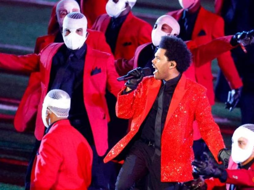 Pop singer The Weeknd brings bright lights, bandaged dancers to Super Bowl Pop singer The Weeknd brings bright lights, bandaged dancers to Super Bowl
