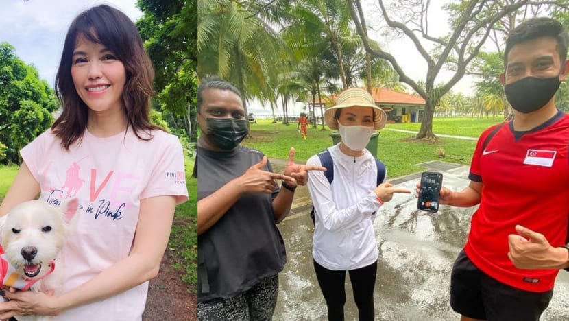 Zoe Tay Almost Didn’t Join The CNA Reporters On Their Trek Around Singapore On Foot ’Cos Of This Reason