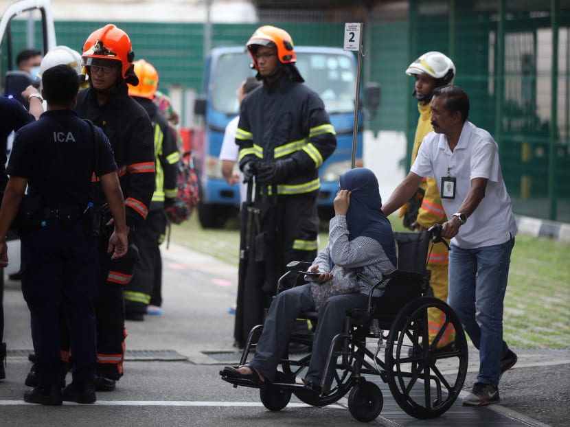 Victims of the Montigo Resorts bridge collapse arriving at Tanah Merah Ferry Terminal in Singapore in the late morning of Nov 8, 2019.