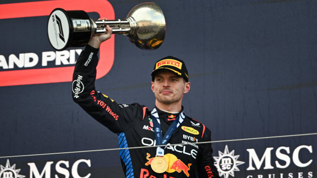 F1日本大奖赛：红牛车队维斯塔潘连续三年夺冠