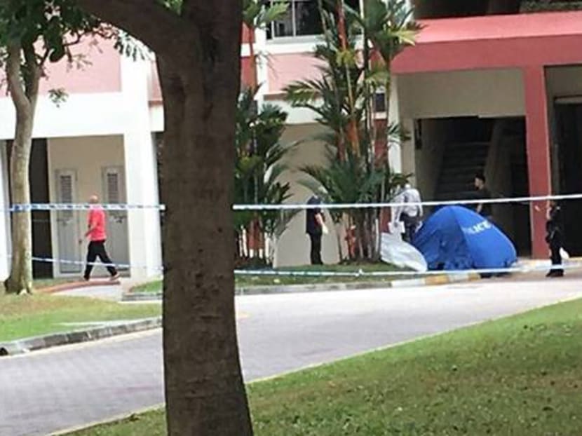 The man was found dead at the foot of block 560 in Pasir Ris Street 51. Photo: CNA