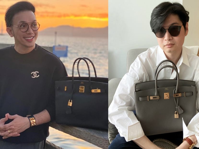 Across Asia, why are more men carrying women's handbags?