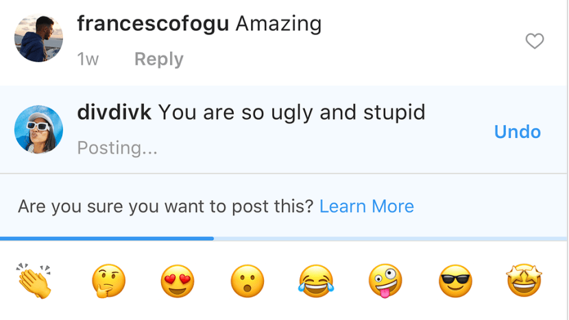 Instagram moves on online bullying with pop-up warning Instagram moves on online bullying with pop-up warning