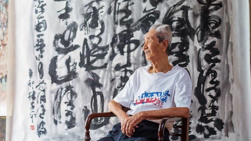 CNA Lifestyle Experiences: At 98, Singapore's oldest living artist continues to be obsessed with art