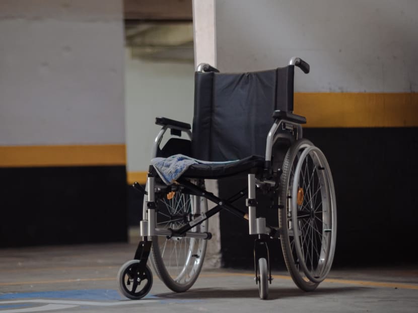Ling Heng Soon, 64, continued hitting his 84-year-old mother despite their domestic worker pleading with him to stop. Ling Heng Soon, 64, continued hitting his 84-year-old mother despite their domestic worker pleading with him to stop.