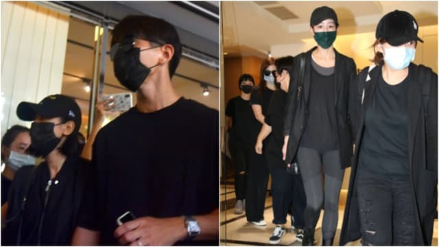 修杰楷、贾静雯、张钧甯抵达黄鸿升灵堂　全程神情哀戚