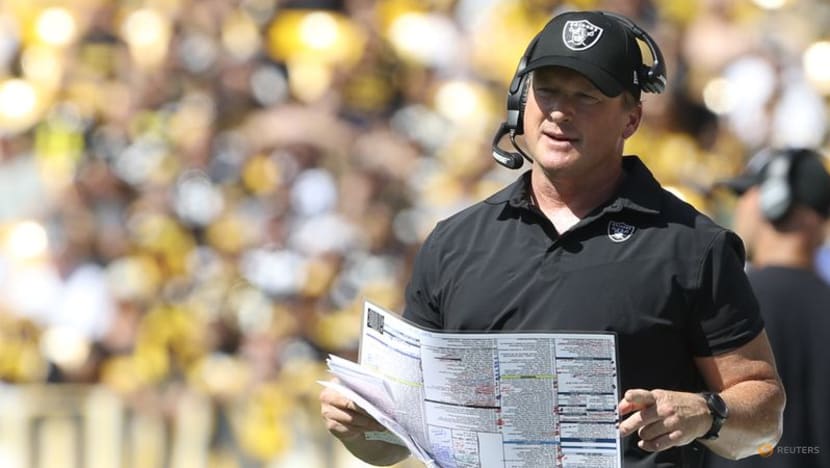 Raiders coach Gruden resigns after homophobic, sexist emails uncovered Raiders coach Gruden resigns after homophobic, sexist emails uncovered