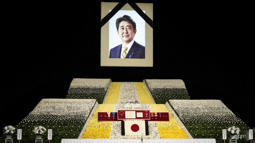 With flowers and a gun salute, Japan bids farewell to slain Abe at state funeral With flowers and a gun salute, Japan bids farewell to slain Abe at state funeral