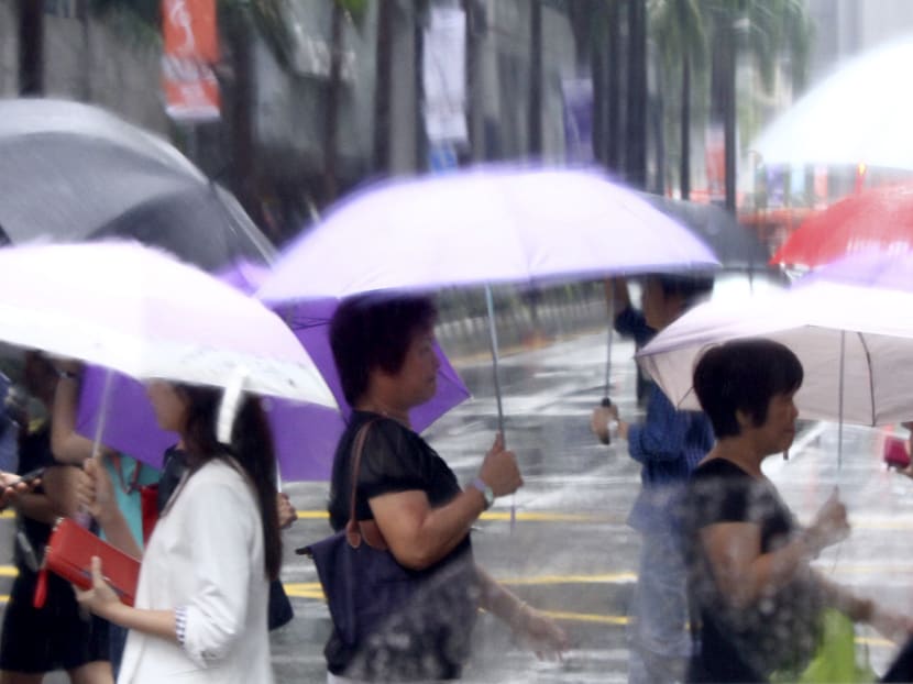 The Met Service says Singapore could experience moderate to heavy rain lasting up to two days in the next fortnight. TODAY file photo