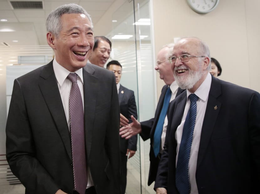 PM Lee Hsien Loong at a press conference to announce the RIE2020 Plan and take media questions on Jan 8, 2016. Photo: Jason Quah PM Lee Hsien Loong at a press conference to announce the RIE2020 Plan and take media questions on Jan 8, 2016. Photo: Jason Quah