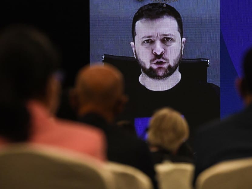 Watch: Ukraine President Volodymyr Zelenskyy speaks at Shangri-La Dialogue in Singapore Watch: Ukraine President Volodymyr Zelenskyy speaks at Shangri-La Dialogue in Singapore