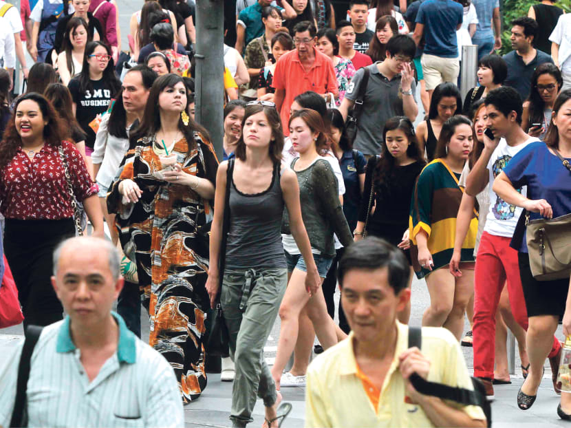 The size of the elderly population in Singapore will match the number of young for first time in 2018. TODAY file photo The size of the elderly population in Singapore will match the number of young for first time in 2018. TODAY file photo