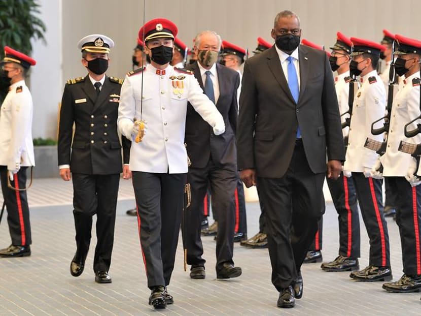 Singapore, US affirm 'vital' American presence in region as defence chiefs meet Singapore, US affirm 'vital' American presence in region as defence chiefs meet