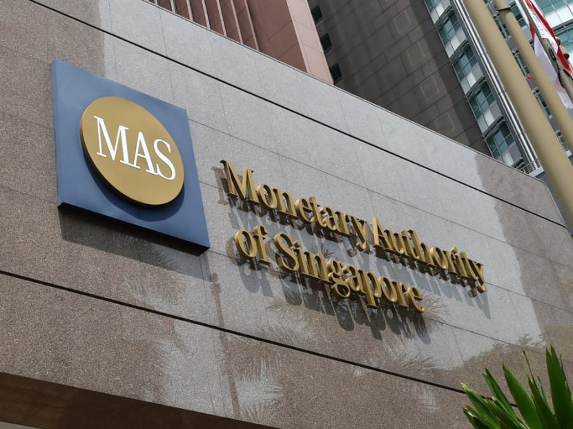 A view of the Monetary Authority of Singapore building. A view of the Monetary Authority of Singapore building.