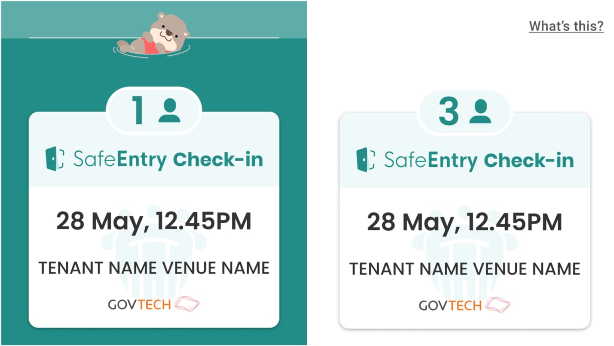 Aplikasi TraceTogether yang diperbarui untuk menunjukkan status vaksinasi dan pengujian pada layar check-in