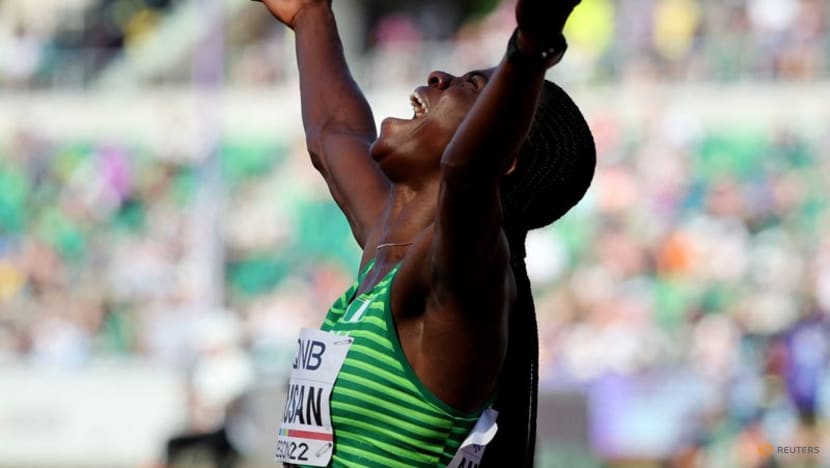 Nigeria's Amusan breaks 100 metres hurdles world record Nigeria's Amusan breaks 100 metres hurdles world record