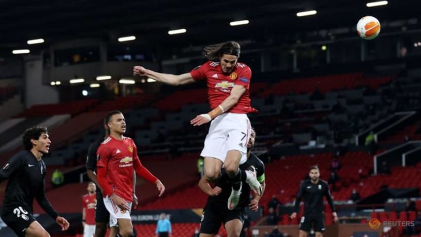 Football: Cavani strikes as Man United ease into Europa League semis Football: Cavani strikes as Man United ease into Europa League semis