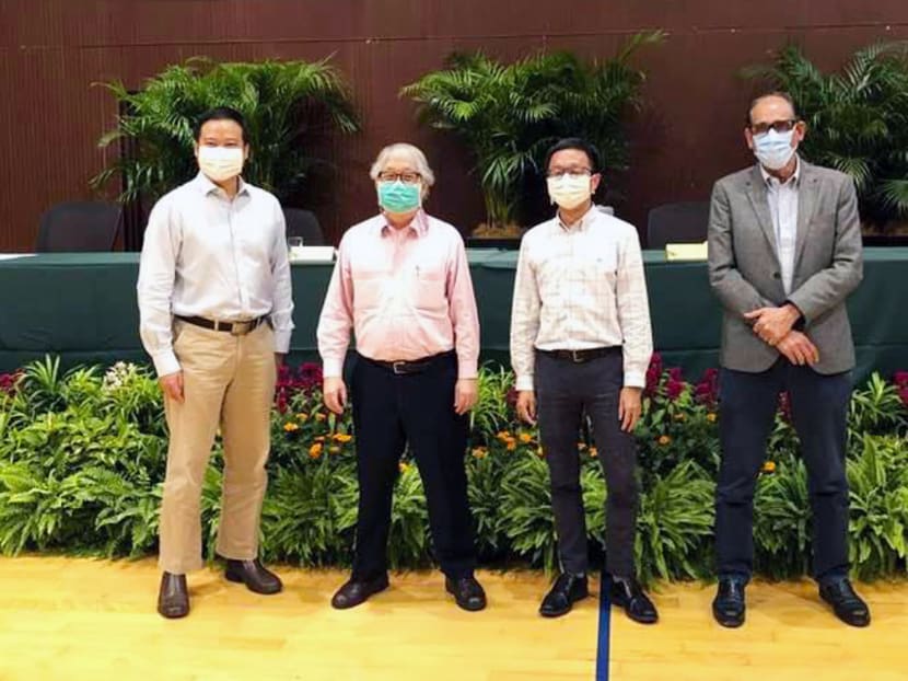 (From left) Professor Jeremy Lim, Professor Tommy Koh, Professor Ng Kok Hoe and Mr Vikram Khanna who were panellists at a forum that discussed Singapore's economy, politics and the migrant workers’ situation here. (From left) Professor Jeremy Lim, Professor Tommy Koh, Professor Ng Kok Hoe and Mr Vikram Khanna who were panellists at a forum that discussed Singapore's economy, politics and the migrant workers’ situation here.